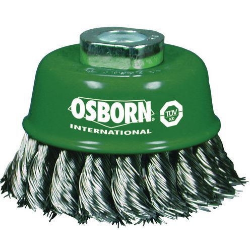OSBORN - Hrncový kartáč nerezový 65 mm, 0,5 mm, M14