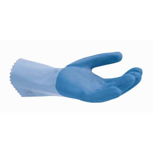 Latexové rukavice Mapa Jarsette 301, s úchopem, modrá, vel. 9