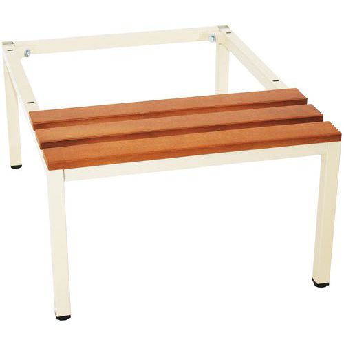 Lavice Manutan Expert Rose pod šatní skříň, 60 cm, béžová