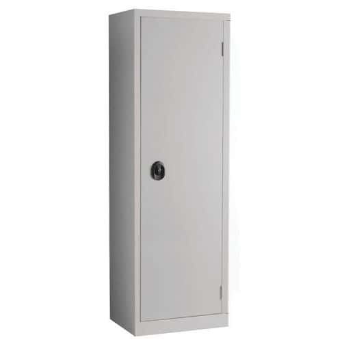 Kovová dílenská skříň Acial, 198 x 54 x 50 cm, šedá/šedá