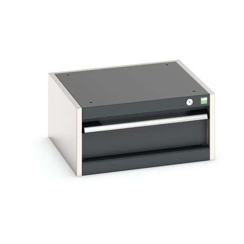 Dílenská zásuvková skříň Bott Cubio, 25 x 52,5 x 52,5 cm, 1 zásuvka, šedá-antracit