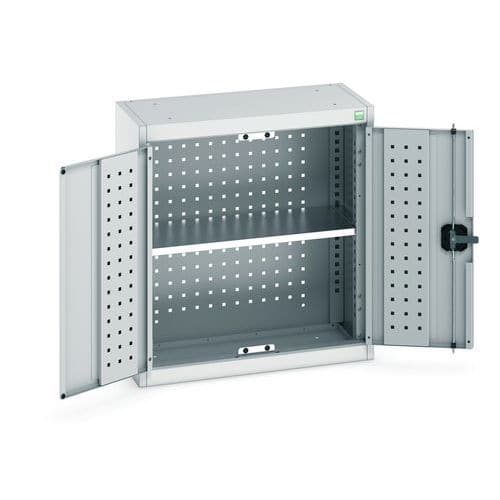 Závěsné skříňky Bott Cubio s perfopanely, 1 police, 70 x 65 x 32,5 cm, šedá-šedá