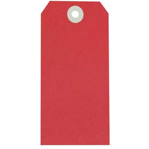 Papírová označovací visačka Swing Tag, 58 x 100 mm, červená, 1 000 ks