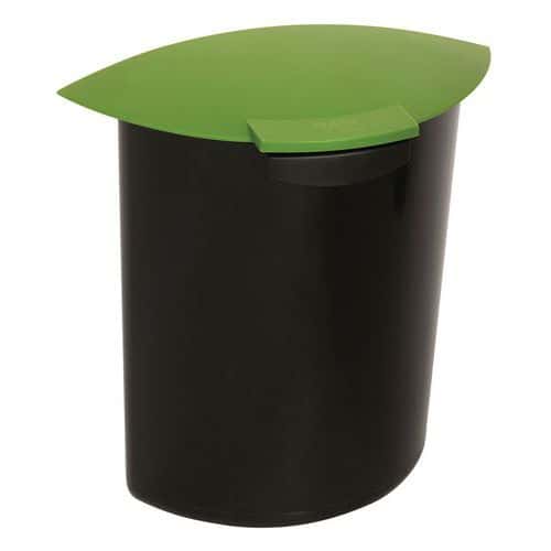 Box 6 l s víkem pro 18l odpadkový koš černozelený