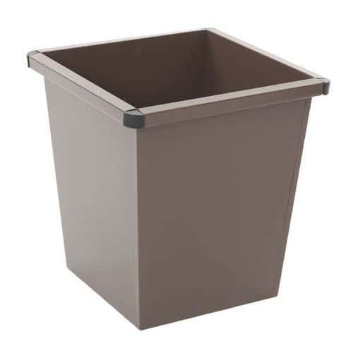Kuželovitý koš na papír 27 l hnědý