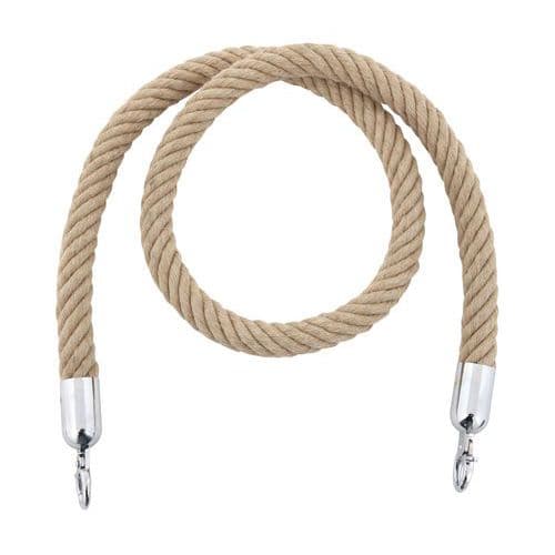 Konopná šňůra průměr 3 cm přírodní/chromovaná 1,5 m