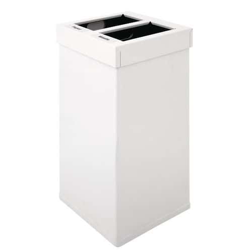 Odpadkový koš Carro Mix 2 x 52,5 l bílý
