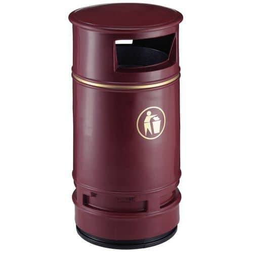 Odpadkový koš Copperfield 90 l vínový