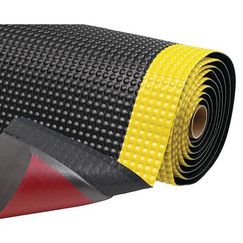 Protiúnavová průmyslová rohož Sky Trax® s bublinkovým povrchem, černá/žlutá, 91 x 150 cm