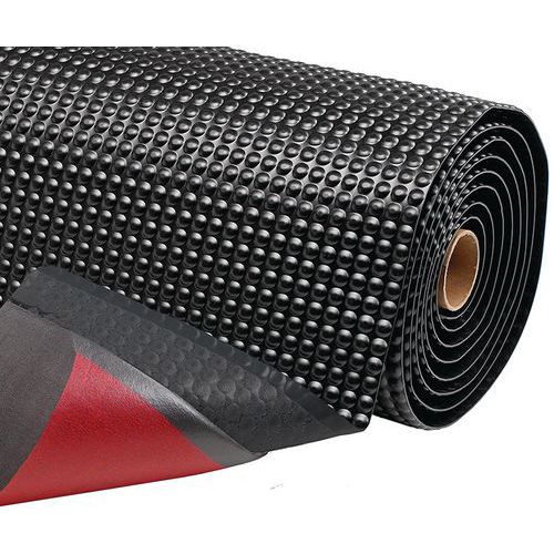Protiúnavová průmyslová rohož Sky Trax® s bublinkovým povrchem, černá, 91 x 300 cm