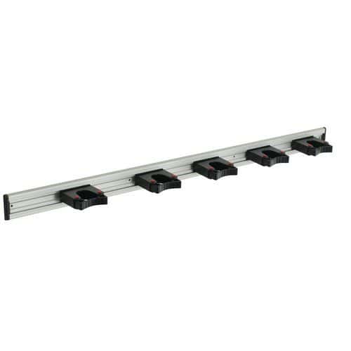 Hliníková lišta pro držáky a háčky na nářadí Toolflex, 5 držáků, 90 cm