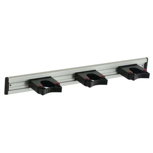 Hliníková lišta pro držáky a háčky na nářadí Toolflex, 3 držáky, 50 cm