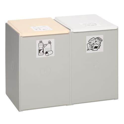 Kontejner na tříděný odpad VAR, 2 x 60 l