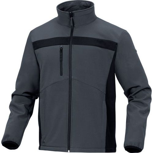 Pánská softshellová bunda Lulea 2, šedá/černá, XL