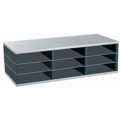 Třídicí modul Paperflow, 9 přihrádek, horizontálně uzavřeno