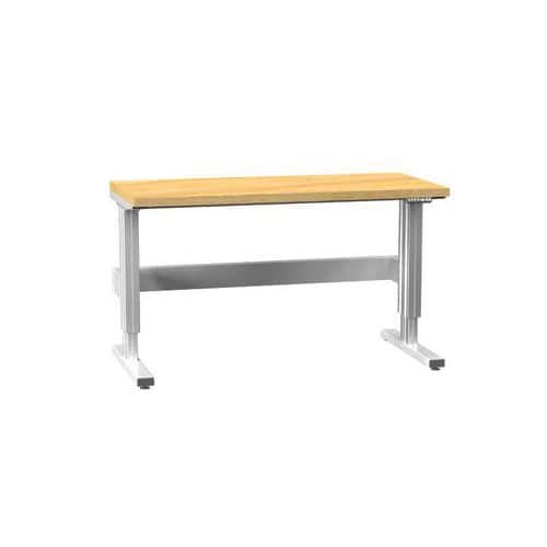 Elektricky stavitelný ERGO stůl, 1500 x 700 x 770 (1170) mm, MULTIPLEX, šedá