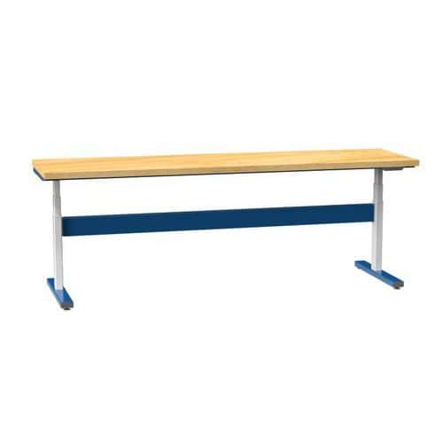 Elektrický stavitelný ERGO stůl, 2500 x 700 x 660 (1100) mm, MULTIPLEX, tmavě modrá