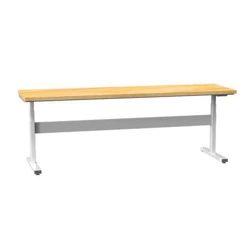 Elektrický stavitelný ERGO stůl, 2500 x 700 x 660 (1100) mm, MULTIPLEX, šedá