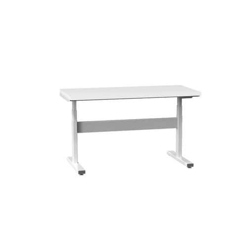Elektrický stavitelný ERGO stůl, 1500 x 700 x 660 (1100) mm, LAMINO, šedá