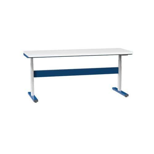 Elektrický stavitelný ERGO stůl, 2000 x 700 x 660 (1100) mm, LAMINO, tmavě modrá