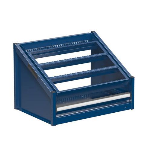 NC stolní stojan 36x27D s vybavením, varianta 1, tmavě modrá