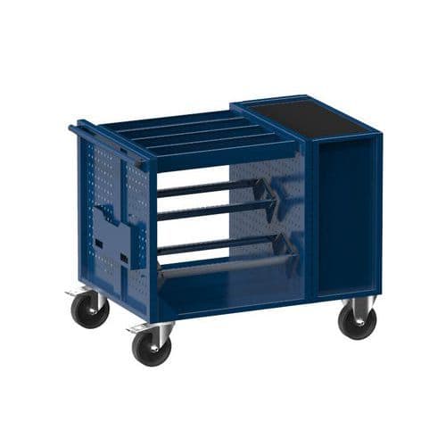 NC vozík 36x36D s vybavením, varianta 1, tmavě modrá