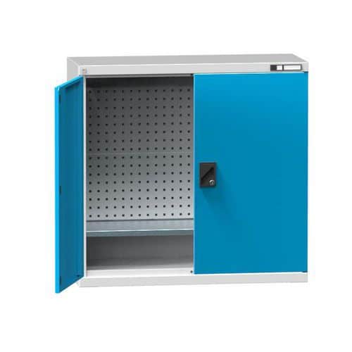 Nářaďová skříň SK2-004, 1044 x 405 x 1000 mm, šedá-modrá