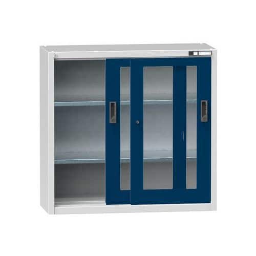 Nářaďová skříň SP1-002S, 1044 x 405 x 1000 mm, šedá-tmavě modrá