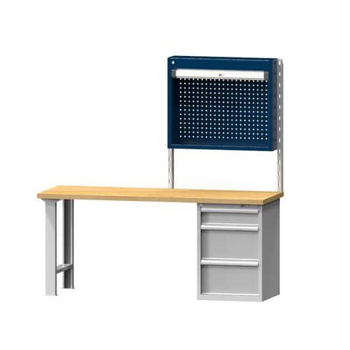 Skříň s roletou mezi sloupky, tmavě modrá