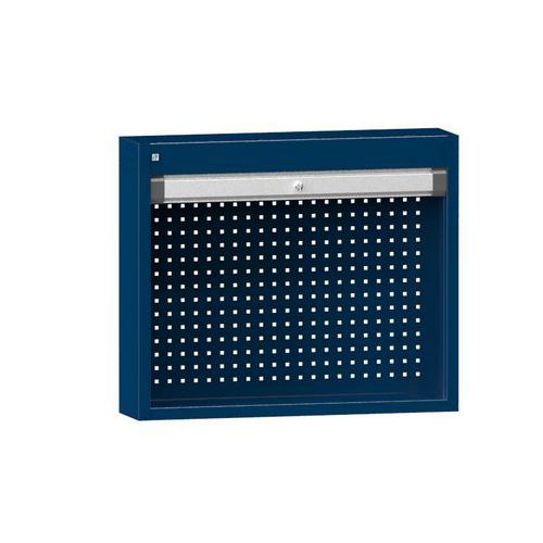 Skříň s roletou na zeď, 1084 x 930 x 220 mm, tmavě modrá