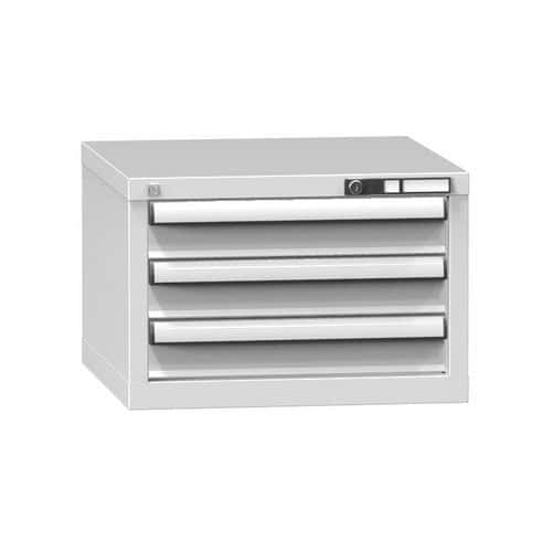 Zásuvková skříň ZA3, 578 x 600 x 390 mm, šedá-šedá