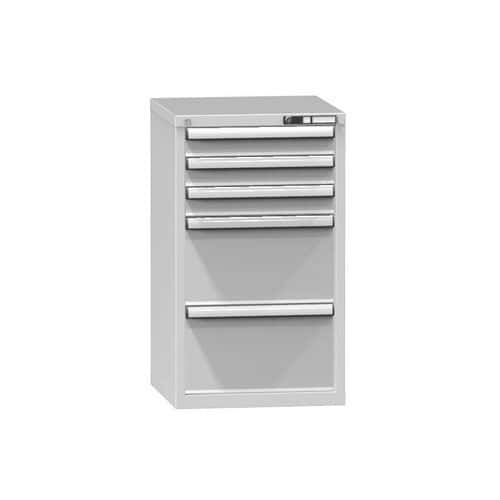 Zásuvková skříň ZA3, 578 x 600 x 990 mm, šedá-šedá