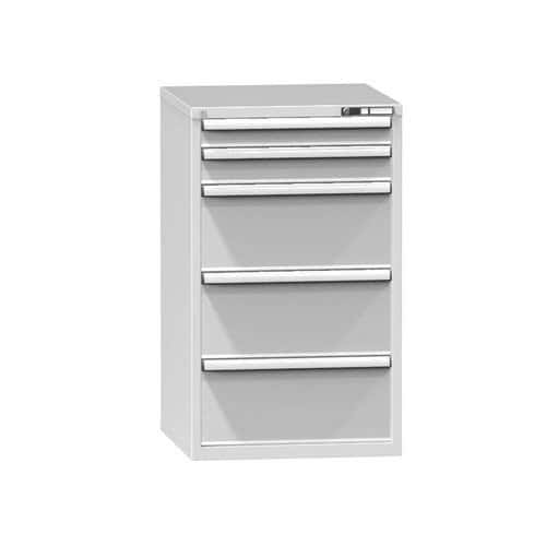 Zásuvková skříň ZB3, 731 x 753 x 1215 mm, šedá-šedá