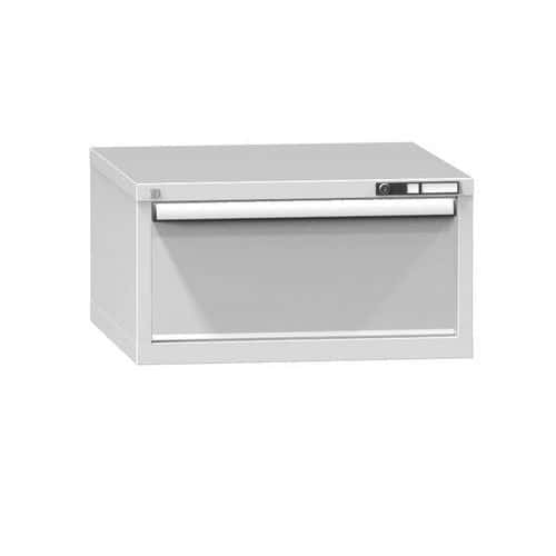 Zásuvková skříň ZB1, 731 x 753 x 390 mm, šedá-šedá