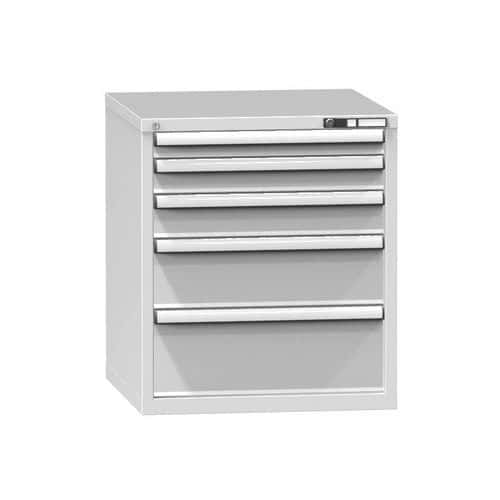 Zásuvková skříň ZB5, 731 x 753 x 840 mm, šedá-šedá