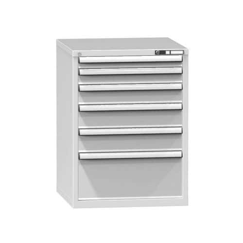 Zásuvková skříň ZB4, 731 x 753 x 990 mm, šedá-šedá