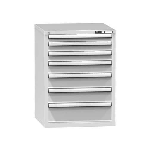 Zásuvková skříň ZB6, 731 x 753 x 990 mm, šedá-šedá