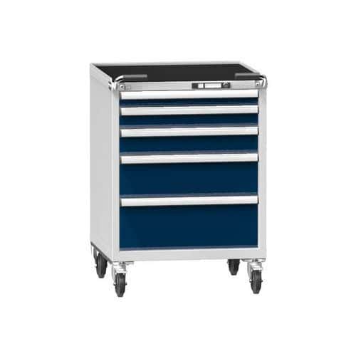 Dílenský vozík ZBM84-1, 36x36D, 731 x 753 x 810 mm, šedá-tmavě modrá