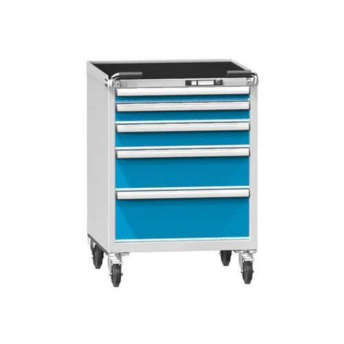 Dílenský vozík ZBM84-1, 36x36D, 731 x 753 x 810 mm, šedá-modrá