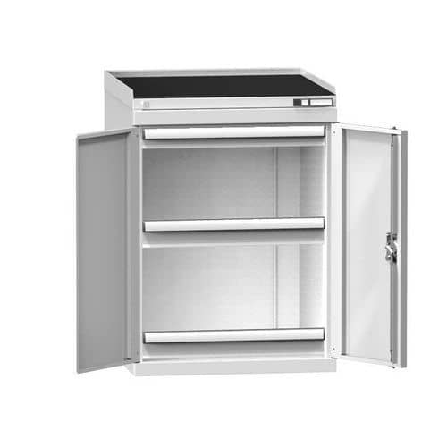 Strojní skříň ZBS3, 731 x 773 x 1010 mm, šedá-šedá