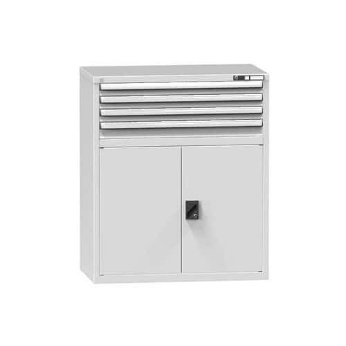 Zásuvková skříň ZC1, 1037 x 600 x 1215 mm, šedá-šedá