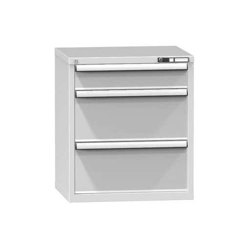 Zásuvková skříň ZD3, 731 x 600 x 840 mm, šedá-šedá