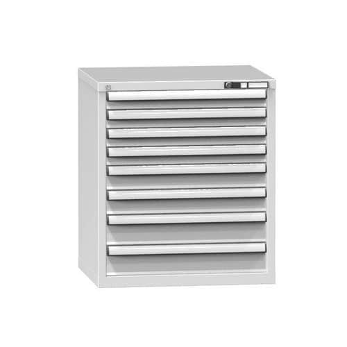 Zásuvková skříň ZD8, 731 x 600 x 840 mm, šedá-šedá