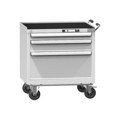 Dílenský vozík ZDM59-1, 36x27D, 731 x 600 x 810 mm, šedá-šedá