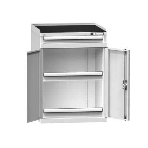 Strojní skříň ZDS2, 731 x 620 x 1010 mm, šedá-šedá