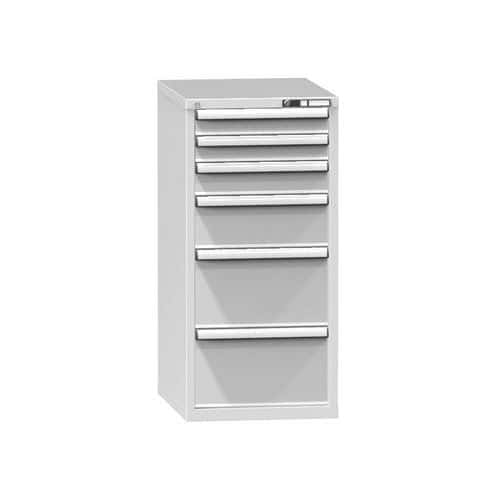 Zásuvková skříň ZE5, 578 x 753 x 1215 mm, šedá-šedá