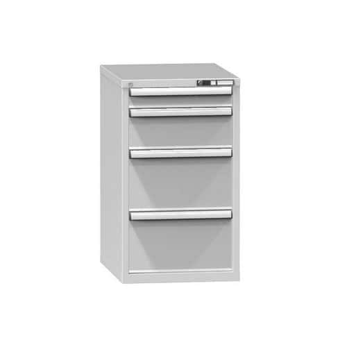 Zásuvková skříň ZE5, 578 x 753 x 990 mm, šedá-šedá