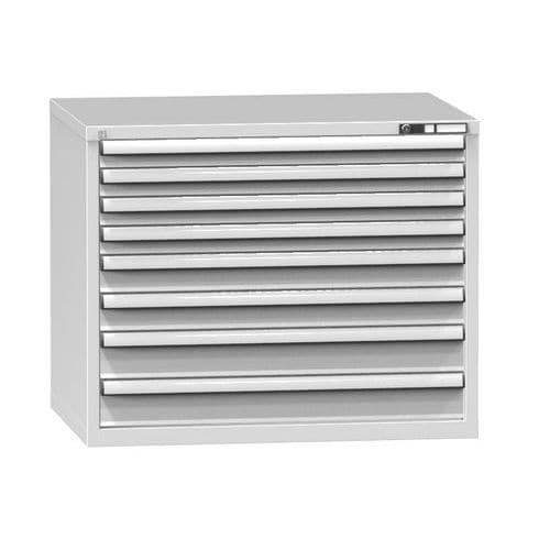 Zásuvková skříň ZG5, 1037 x 753 x 840 mm, šedá-šedá