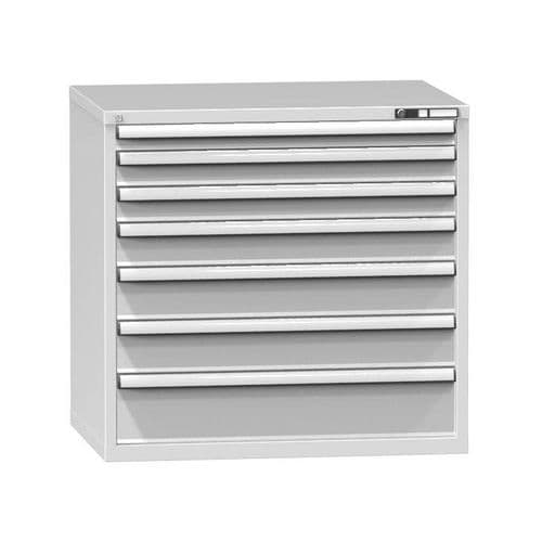 Zásuvková skříň ZG4, 1037 x 753 x 990 mm, šedá-šedá