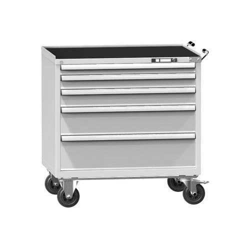 Dílenský vozík ZGM84-1, 54x36D, 1037 x 753 x 1105 mm, šedá-šedá